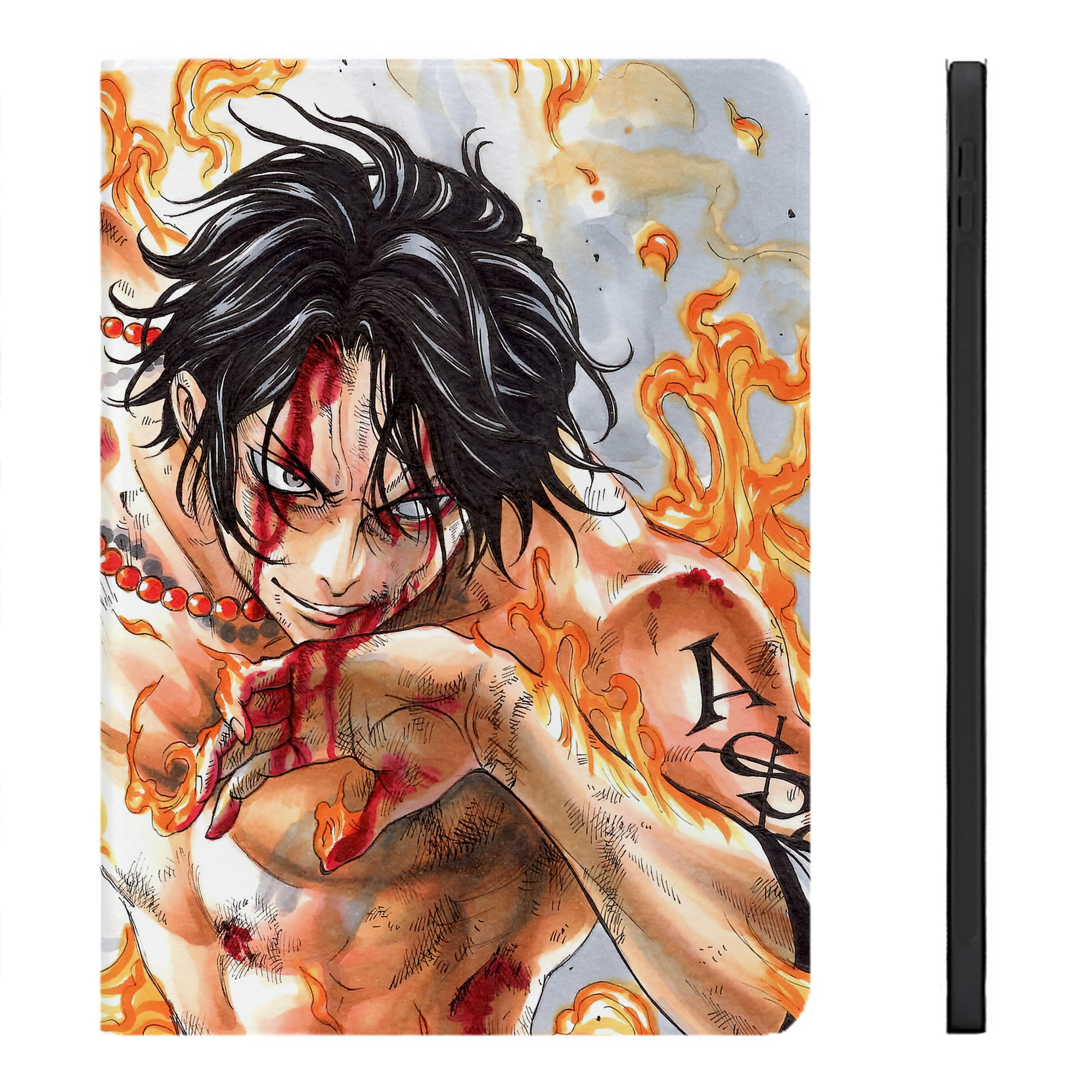 （画像用） ワンピース ONE PIECE IPadケース ペンホルダー付き ブックスタイルデザイン